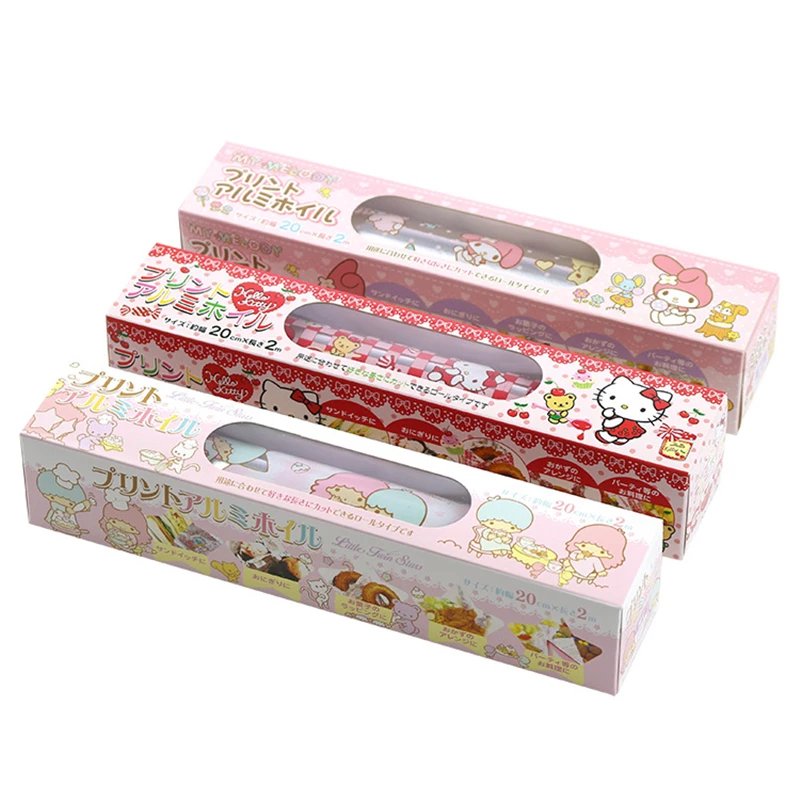 

Aluminized Paper Cartoon Pink Unleaded Cookery Cute BBQ Wrappers Bake Packing Tools Food Grade Cookie Cap Tinfoil Paper 2m/roll