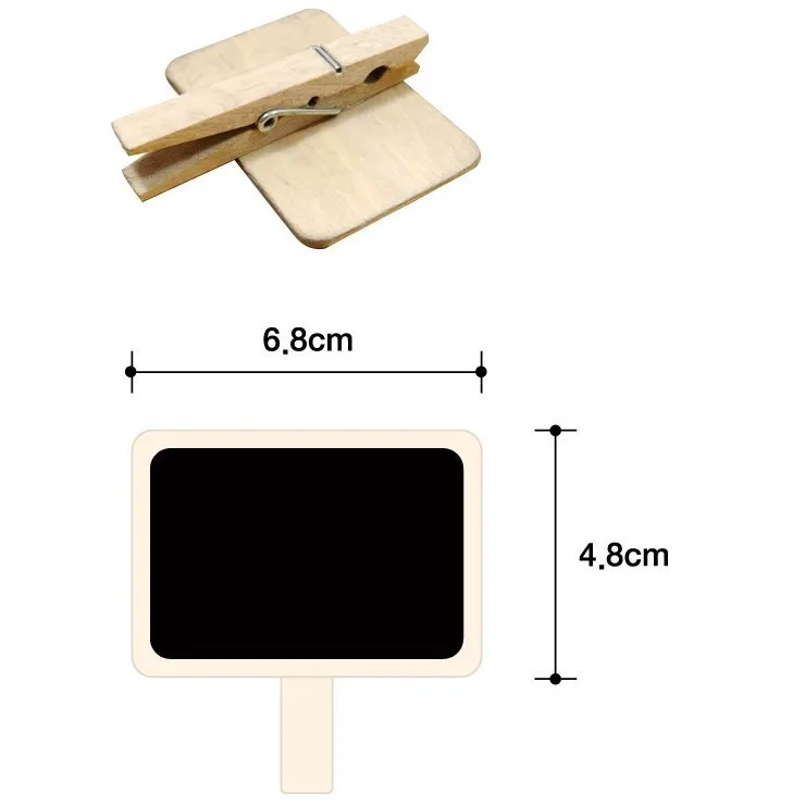 6 шт./партия милые мини деревянная доска школьные доски Клипы держатель для Бумага украшения Kawaii фотоальбом клип Бесплатная доставка