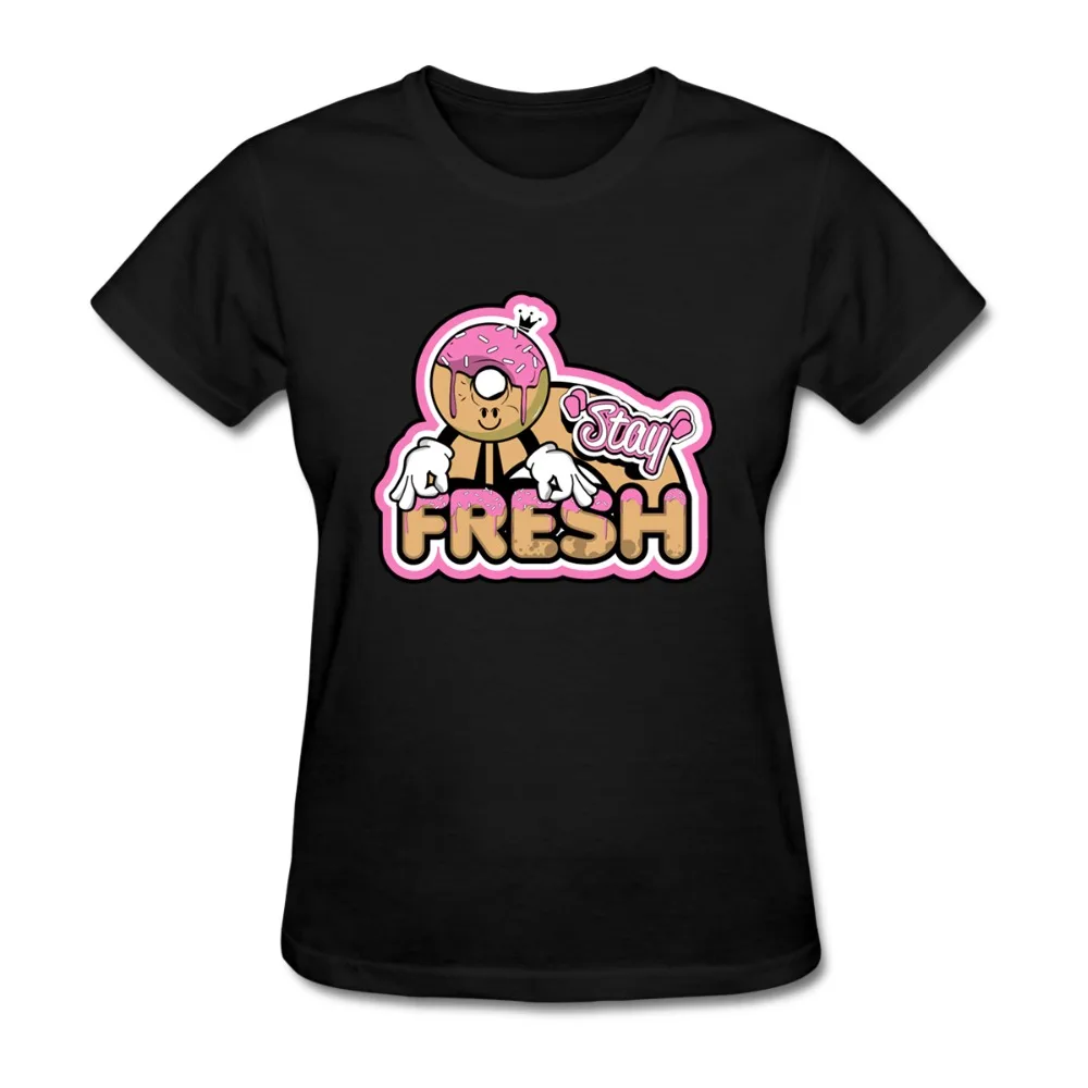 Футболка с надписью STAY FRESH для женщин | Женская одежда