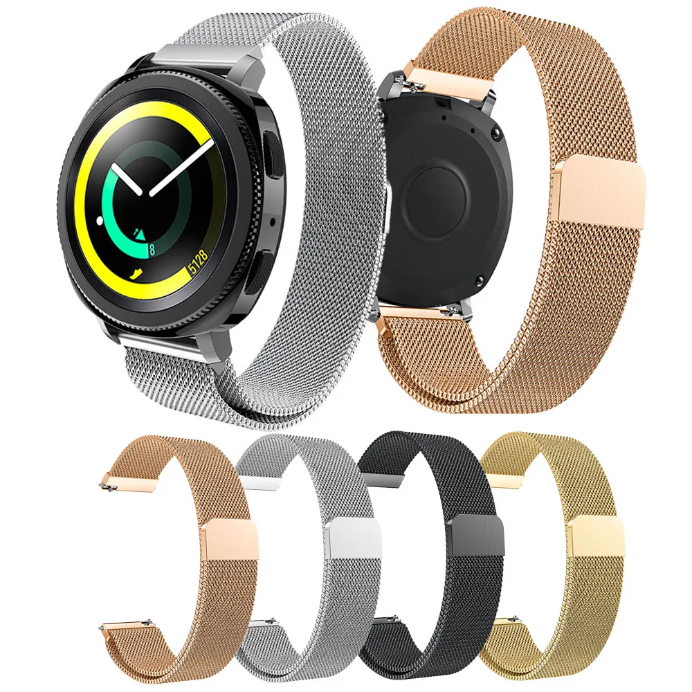 

Milanese Loop Bracelet for Samsung Gear Sport Bands Straps Stainless Steel Rose Gold Watch Strap 20mm Watch Band Wrist Wristband