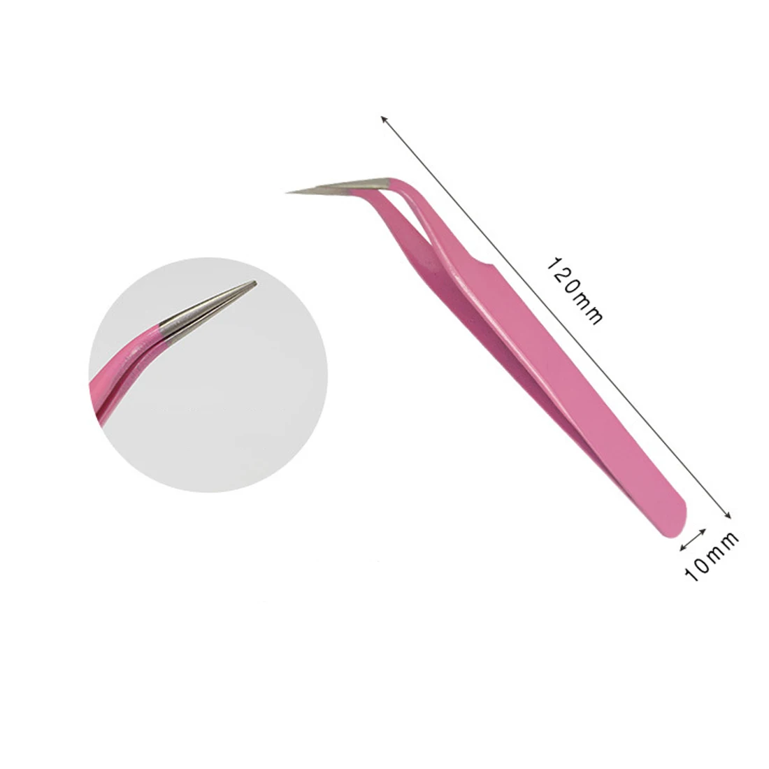 Розовый из нержавеющей стали норковые ресницы для наращивания прямой изгиб Пинцет по выбору профессиональные ресницы Пинцет зажим инструмент для макияжа