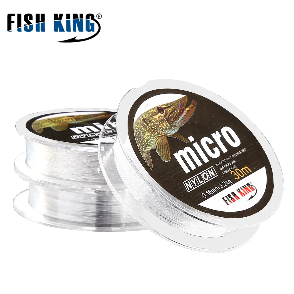 

FISH KING Nylon Ice Fishing line Carp Fishing 30M DIA 0.08mm-0.25mm