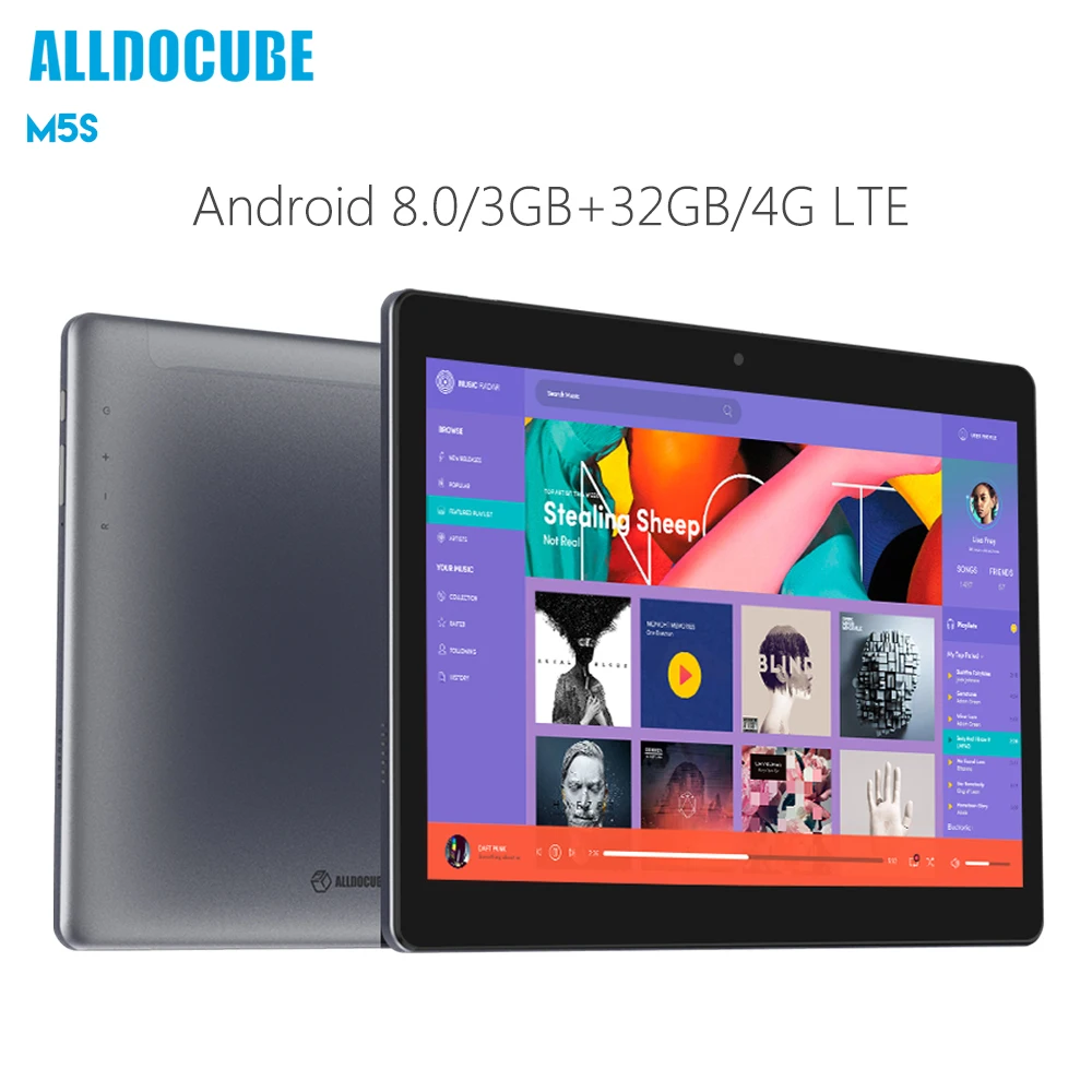 Original ALLDOCUBE M5S 4G Phablet Android 8.0 10.1'' MTK X20 Deca Core Tablet 3GB 32GB Dual SIM Card 5MP Camera Original ALLDOCUBE M5S 4G Phablet Android 8.0 10.1'' MTK X20 Deca Core Tablet 3GB 32GB Dual SIM Card 5MP Camera