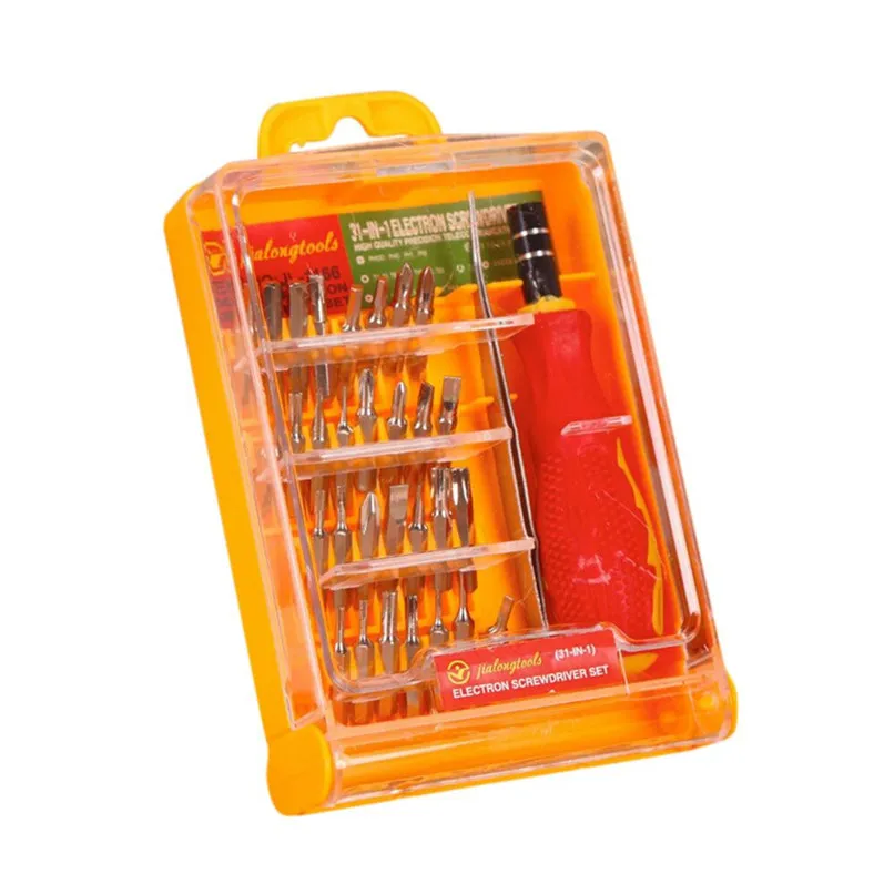 

33 in 1 Professional Hardware Screw Driver Tool Kit Screwdriver Set for Watch Mobile Phone Good Hand Repair Tools H35