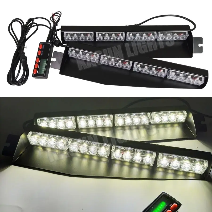 

CYAN SOIL BAY 32 LED WHITE EMERGENCY WARNING FLASH ADVISOR SUCKER SPLIT DECK BEACON LIGHT 12V