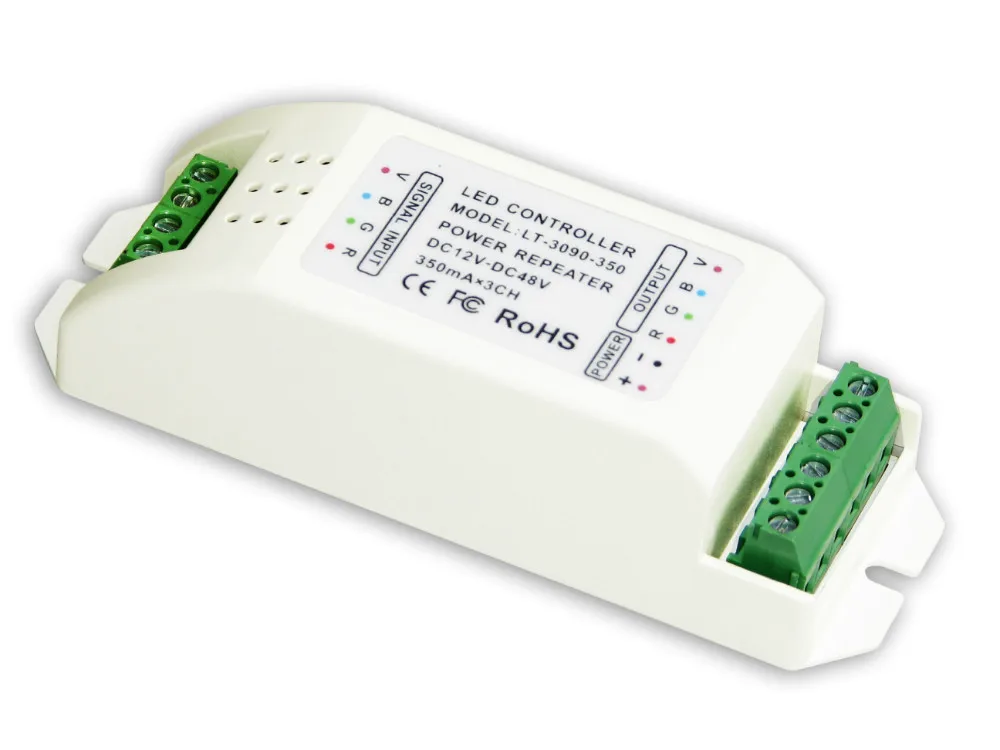 

LT-3090-350;LED CC Power Repeate;DC12-48V input;CC 350mA*3CHoutput