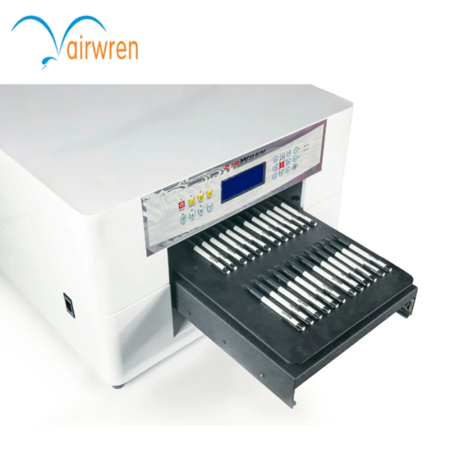 

Airwren Hot Sale Automatic Digital UV LED Flatbed Printer A3 Format Multifunction UV Printing Machine For Pen Ball Logo