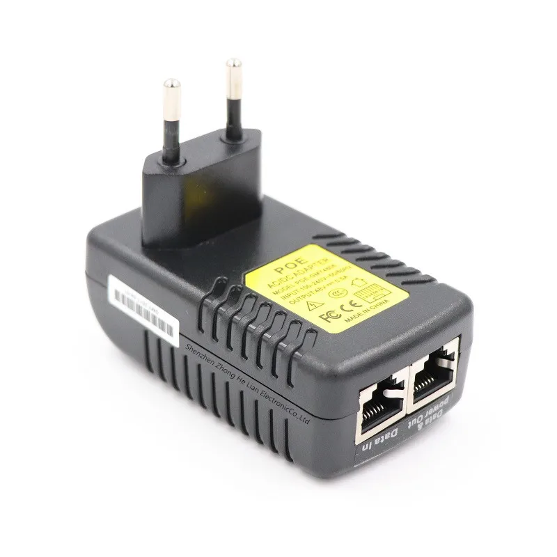 

POE Injector 48V 0.5A poe power adapter injector for IP video surveillance camera 802.3af EU Plug