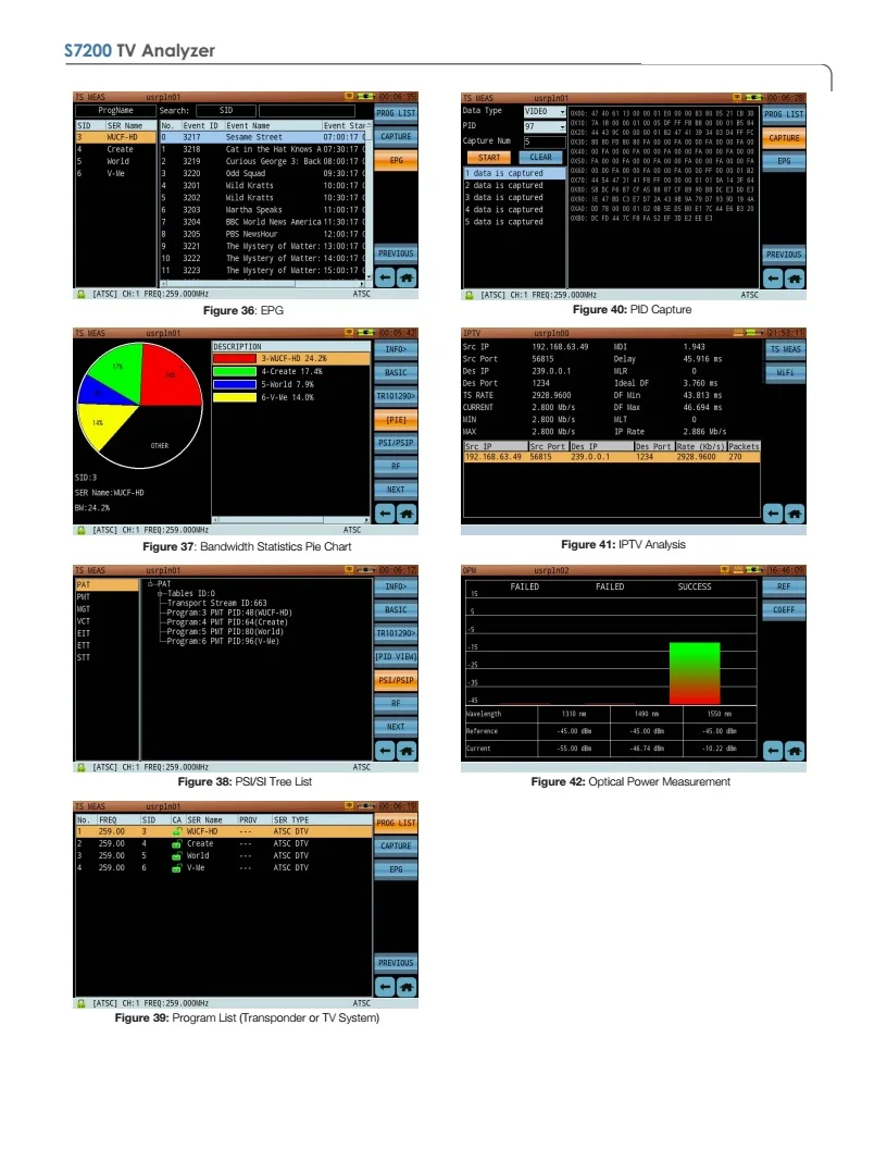 DEVISER цифровой и аналоговый анализатор тв сигнала DVB-C/C2 DVB-T/T2 DVB-S/S2 спутниковый анализатор S7200(ATSC и isdb-tb опция