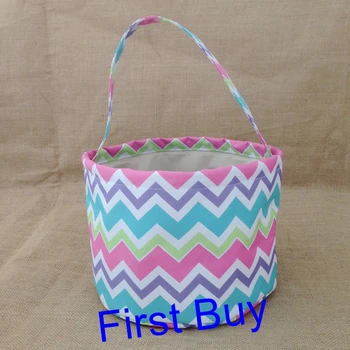 

20pcs/lot new arrival wholesale easter bucket easter tote bag storage gift tote bucket easter basket monogramm personalize