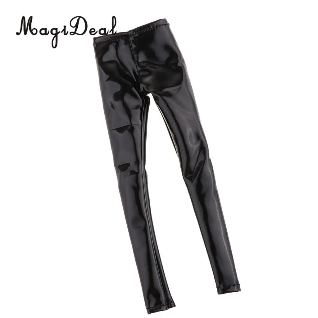 1:6 Female PU Leather Pants Women Chaparajos for 12'' HT/Phicen/Kumik Figures Doll Body