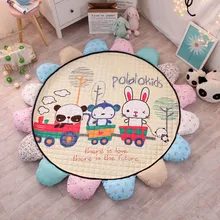 Прекрасный и Детский Экологический защитный детский коврик для ползания с солнечными цветами, коврик для лазания с мультяшными животными, нескользящий коврик для малышей G