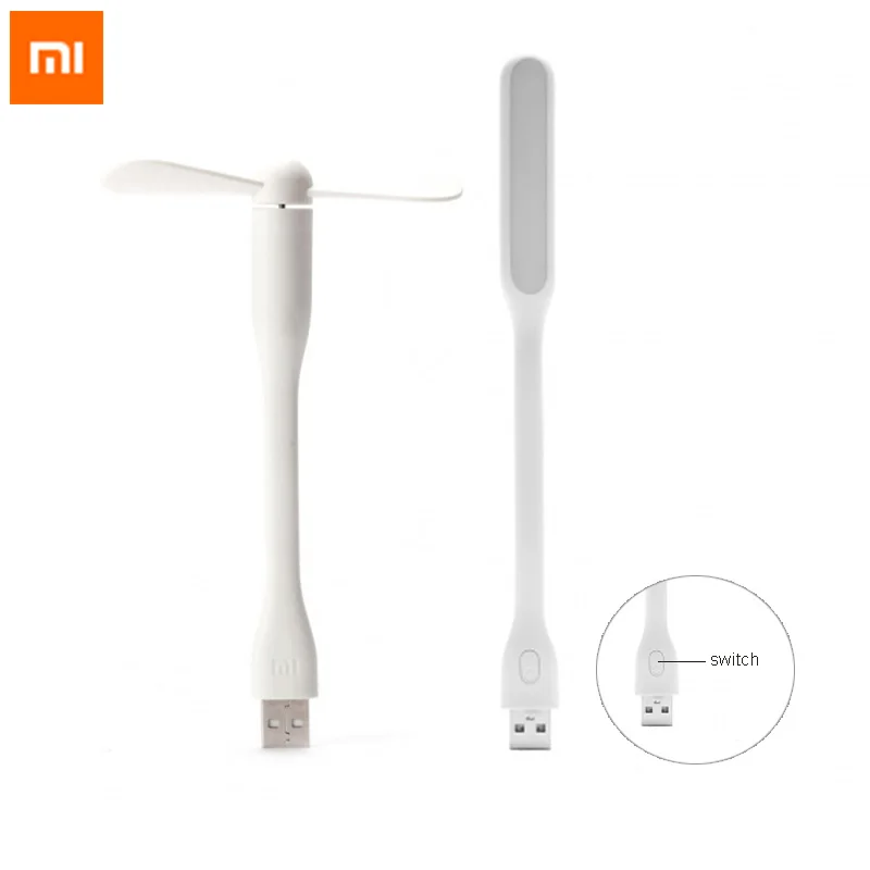 Оригинальный светодиодный USB светильник Xiaomi Mi улучшенная версия + вентилятор
