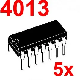( 5 pcs/lot ) 4013 CMOS Logic IC DIP Package. | Электронные компоненты и принадлежности