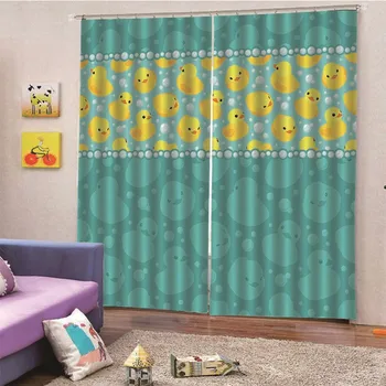 

Luxury fashion Duck style semi-blackout curtains kitchen window living room living room panel jacquard fabrics door dropship M12