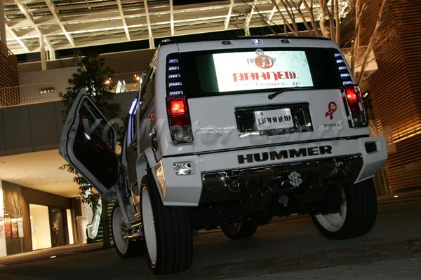 2003-2009 Hummer H2 Branew Style Rear Corner Spoiler FRP (9)