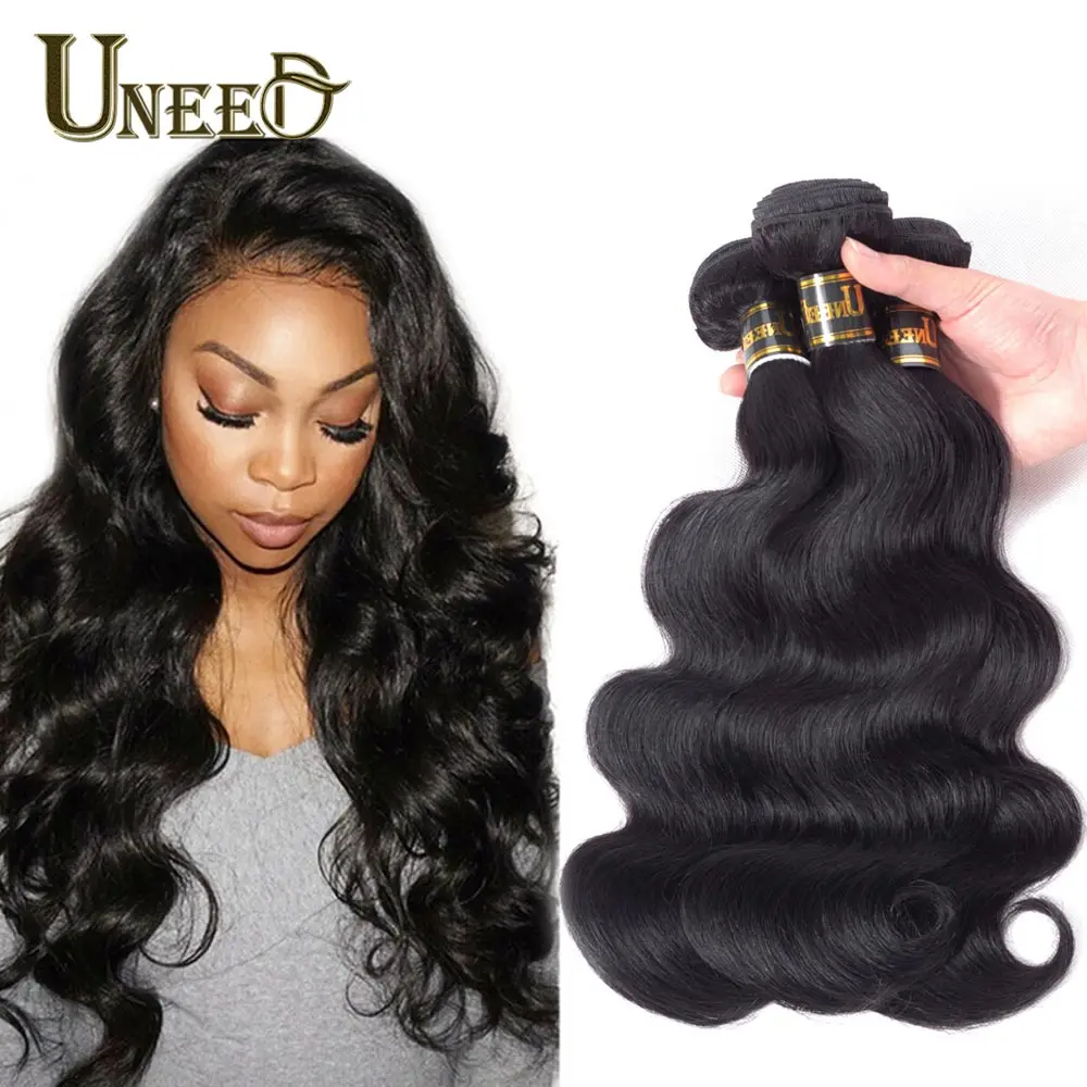 Uneed Hair Brazilian Body Wave Hair Extensions 100% Remy Human Hair Weave Bundles Natural Color Free Shipping Buy 3 or 4 bundles Uneed Hair Brazilian Body Wave Hair Extensions 100% Remy Human Hair Weave Bundles Natural Color Free Shipping Buy 3 or 4 bundles