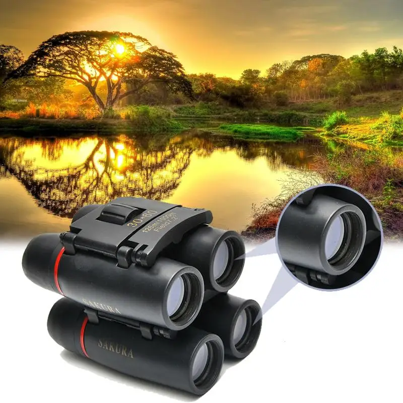 Camping Hunting Night Vision Binoculars 30x60 HD Wide Angle Low Light Night IR Telescope Coated