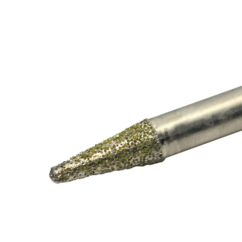 1pc 20deg 8*3mm cnc router Electroplated diamond stone carving tool