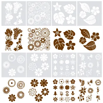 

DIY Flower Leaf Shape Embossing Stencil Mold for Cake Chocolate Making Baking Supplies J2Y