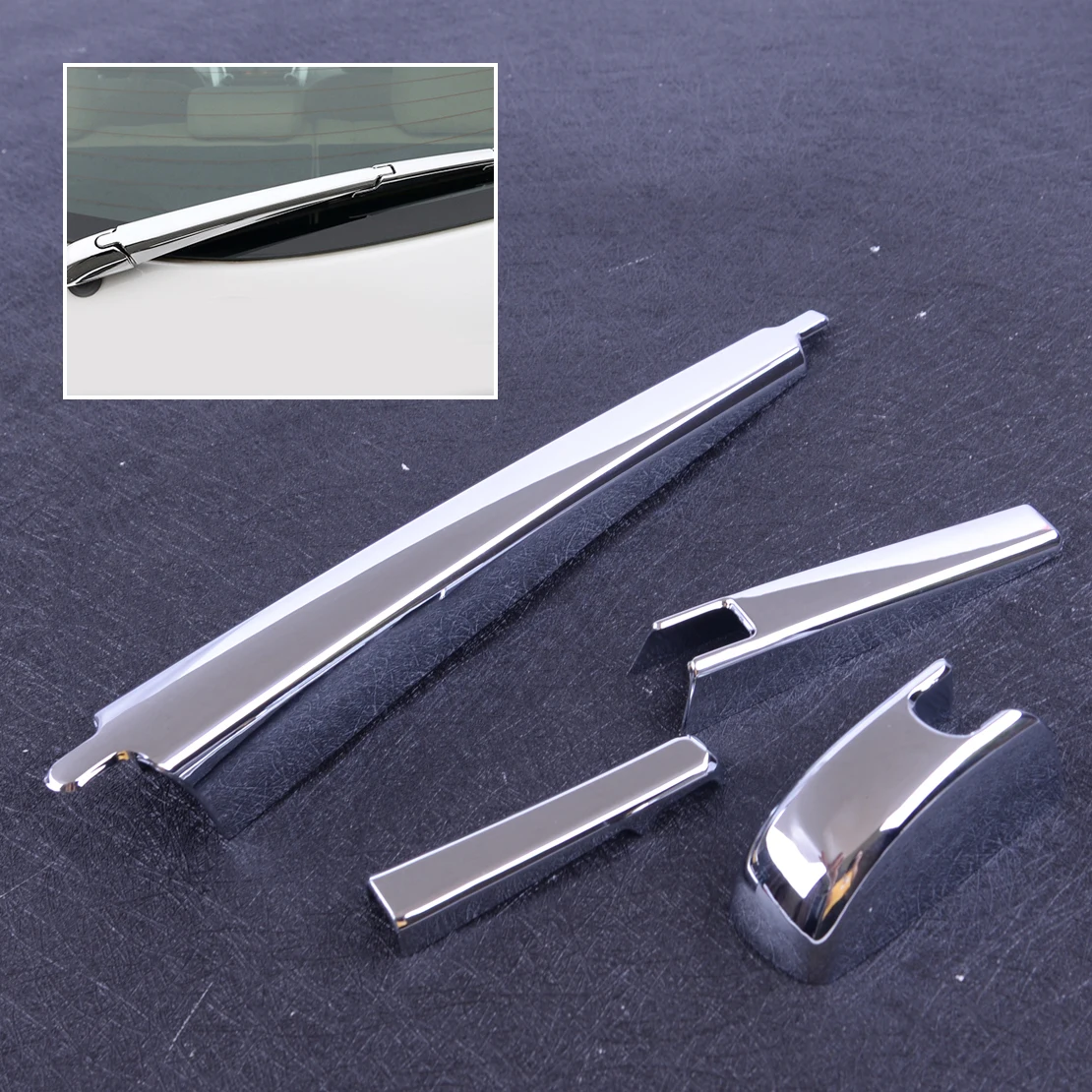 New Chrome Rear window wiper cover trim Decorate For Jeep Cherokee 2014-2019