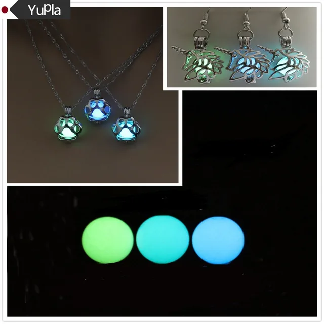 Buy 10pcs Night Luminous Glowing Beads 8MM,Iceland