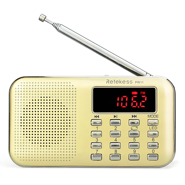 Retekess PR11 Radio de Poche AM FM Radio Radio Portable Radio Numérique