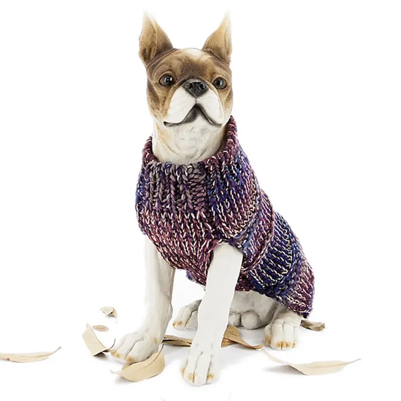 Домашнее животное щенок праздник Джемперы пуловер твист свитер домашнее животное осень зима теплая конопляная кошка и собака зимняя одежда товары для животных