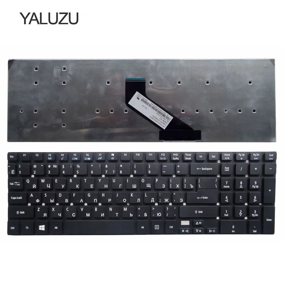 YALUZU новая клавиатура для ноутбука ACER Aspire Nautilus V3 V3-571g V3-551 V3-771G 5755 5755g V5WE2 русской клавиатуры ноутбука черный без рамки