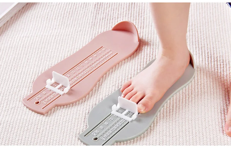 Uteruik Babys Professional Foot Measuring Gauge Kids Shoe Sizer Accurate Measure Tool Device Ruler Kit for 0-8 Years Old Use 