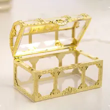 ของสะสม Crystal Home Trinket เดสก์ท็อปโปร่งใสแต่งหน้าเก็บสมบัติ Candy กล่องเครื่องประดับทรวงอกโจรสลัดมินิ...(China)