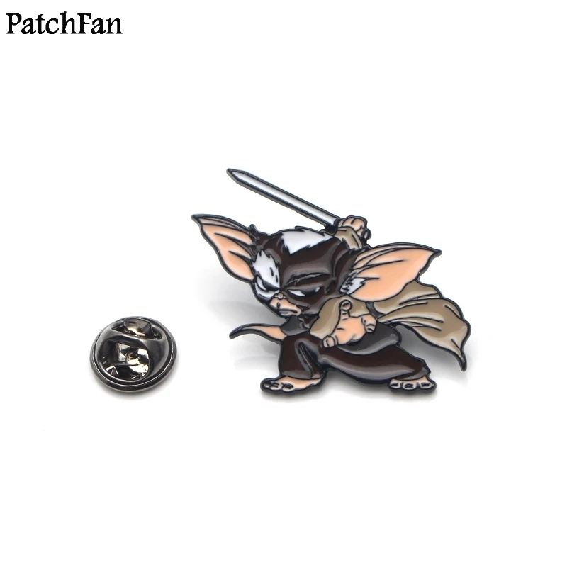 20 шт./лот Patchfan Gremlins Gizmo косплей милый цинковый значки в виде галстука рюкзак одежда броши для мужчин и женщин шляпа значок, медаль A1804