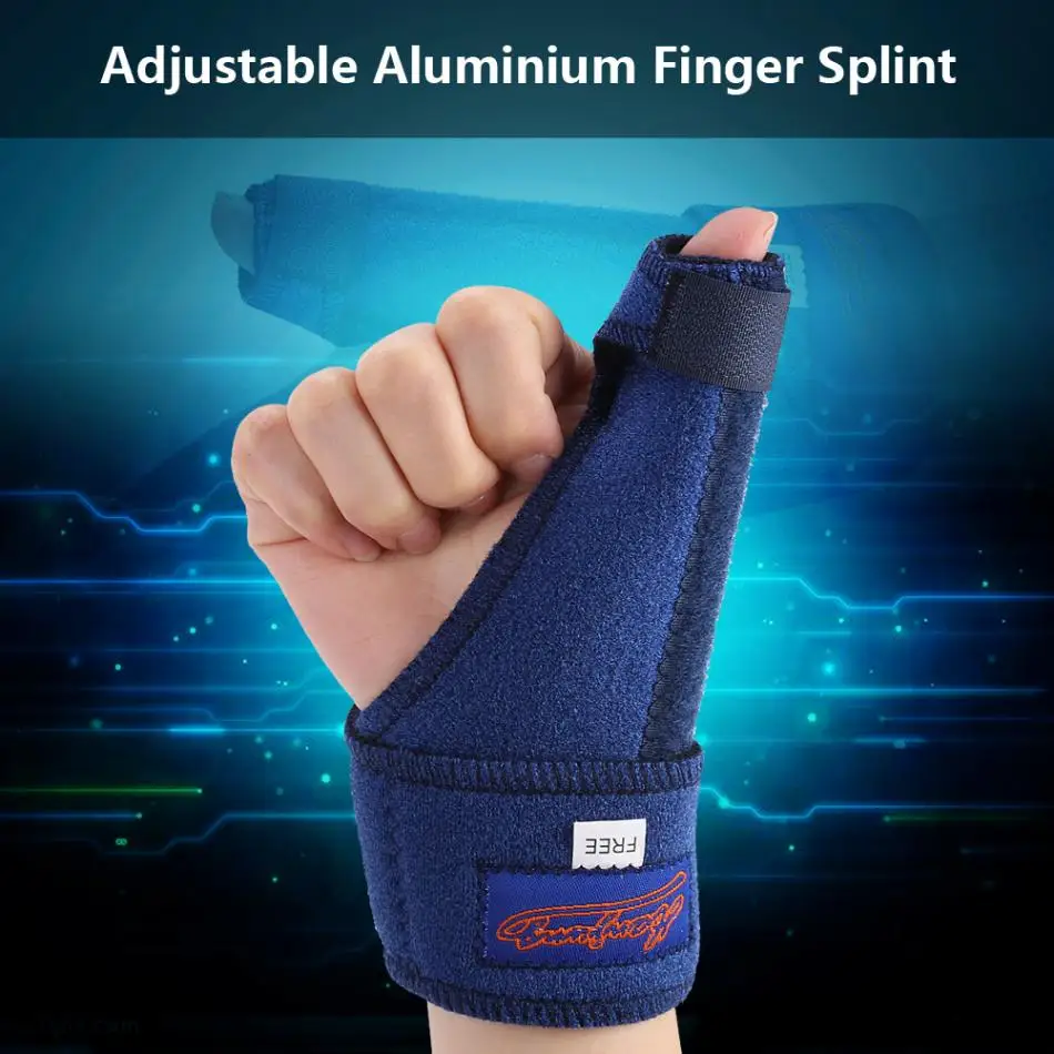 Adjustable Medical Thumb Splint Fracture Finger Splint Hand Support Recovery Brace Protector Injury Aid Stabilizer Guard Tool a