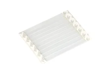 1*14cm for small size POP Advertising tag transparent sticky PVC strip Shelf Wobbler
