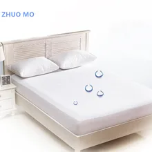 Высокое качество нового белая накидка на кровать матрас протектор непромокаемый простыня с эластичной для дома матрас для спальни крышка