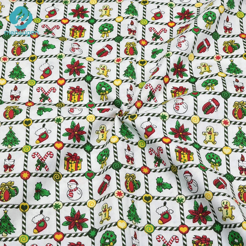 Mensugen 50 см* 160 см Рождество год хлопчатобумажная ткань для лоскутного шитья подушки ткань украшения материал