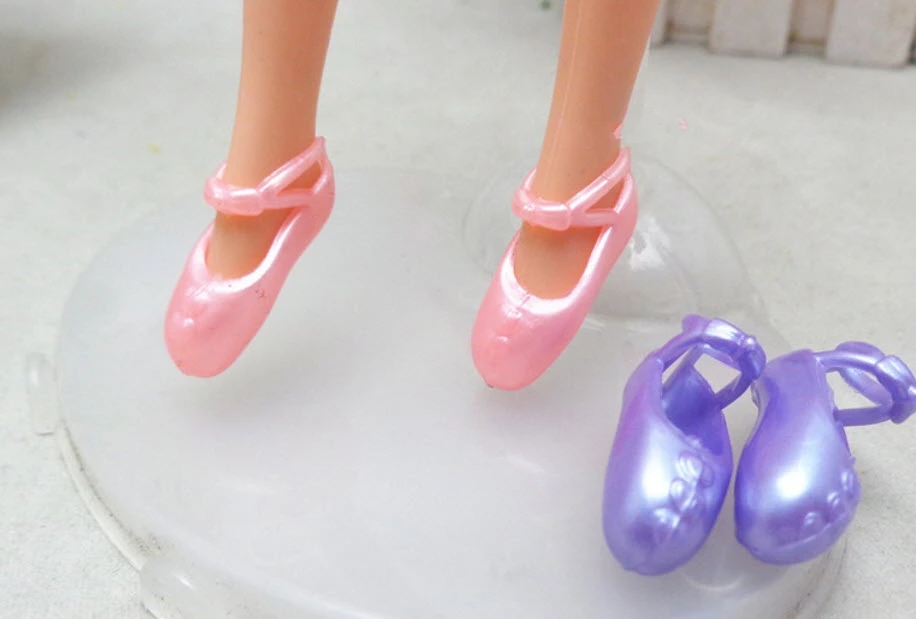 5pairs/lot Pink Purple Color Dolls Ballet Shoes Toe Shoes For Barbie Doll Gifts eBay