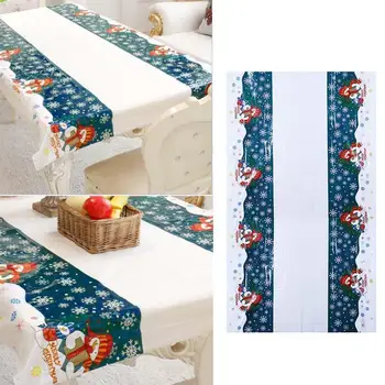 

Home Christmas Tablecloth Kitchen Dining Table Decorations for Home Rectangular Modern Party Table Covers Christmas Ornaments