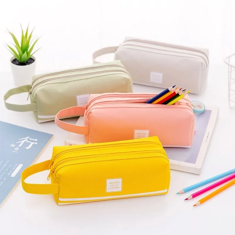 Чехол карандаш trousse scolaire розовый ferace cartuchera para lapices школьный чехол kawaii холст