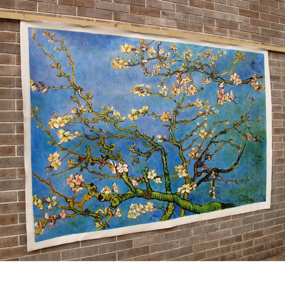 Ветви с цветком миндаля от Vincent van Gogh репродукция ручная роспись Картина маслом