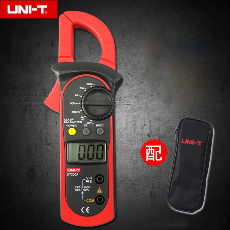 

DHL Fedex 50PCS UT200A Clamp Multimeter Digital Clamp Multimeter Resistance / Voltage / Alternating Electric Current