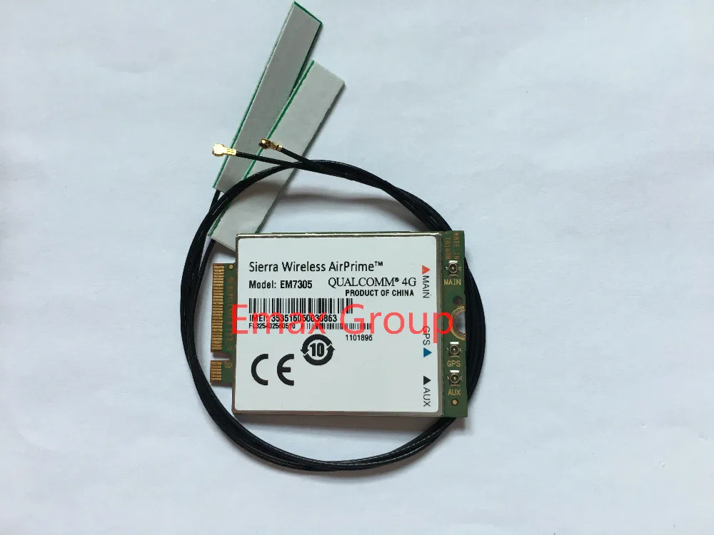 Sierra Беспроводная разблокированная EM7305 + 2 шт 4G антенна gobi5000 FDD LTE/EVDO/DC HSPA WWAN Netwwork