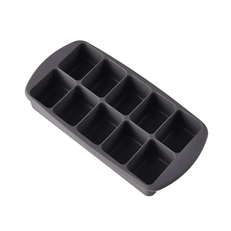 

DIY 10/15/24 Grids Silicone Square Ice Cube Maker Tray Mould Large Mold With Lids 3x3x3CM For Ice Cream Party Whiskey Cocktail