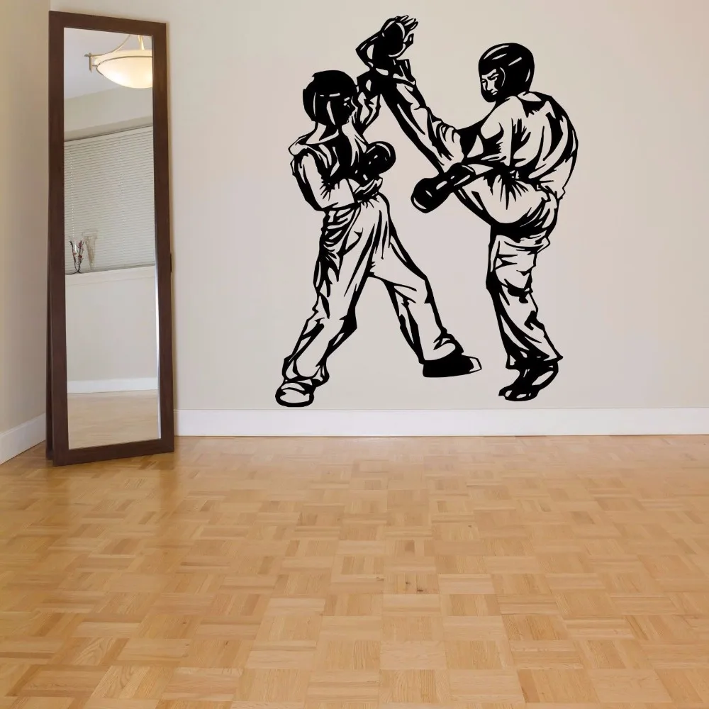 Wall Room Decor Art Vinyl Sticker Mural Decal Aikido Karate Martial Artsin Wall Stickers from