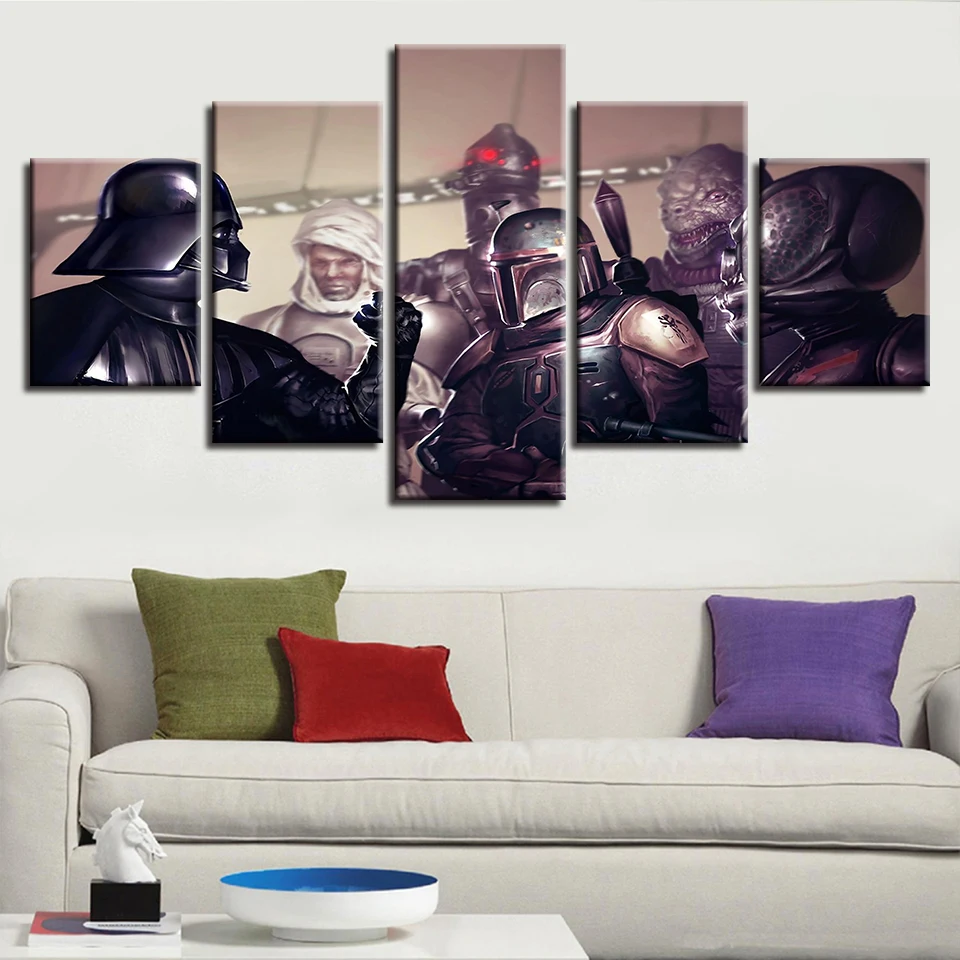 Loki 4p Purple Large wall art canvas print artwork framed home living room