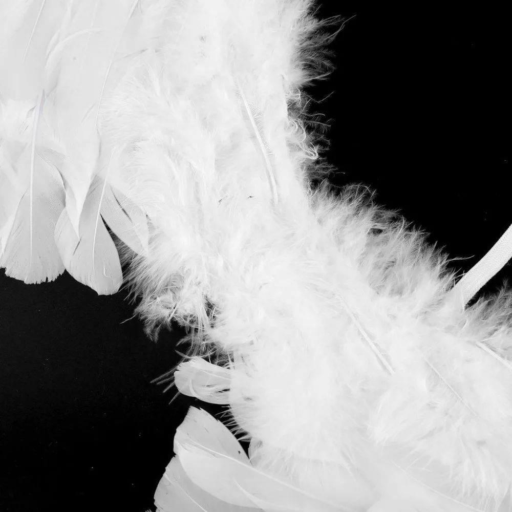 Новые крылья феи-ангела с перьями маскарадный костюм аксессуары 45*35 см перо Крылья Хэллоуин маскарадный костюм аксессуар