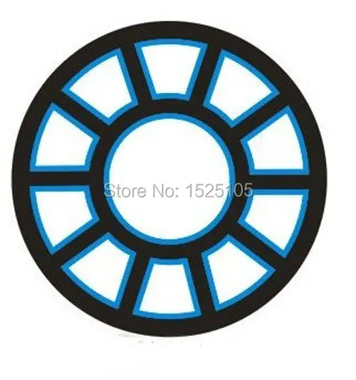 

Ironman 1 flashing el panel for t shirt with 2pcs AAA battery inverter Without t shirt