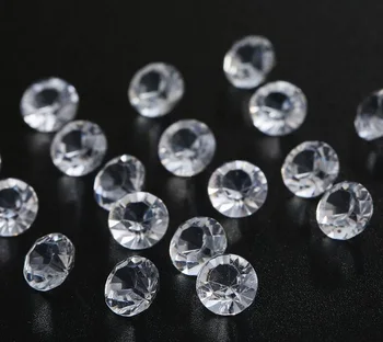 

festival supplies 10mm confetti Crystals Scatter Acrylic Diamonds beads for Gift Craft Birthday Wedding Party table favor DIY Wh
