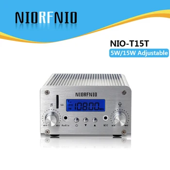 

Free Shipping NIO-T15T 5W/15W Wireless with TF Card Function Transmitter for Car Theatre 87-108MHz Adjustable