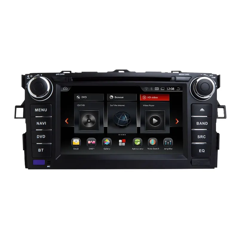 CarExc Android 9 0 OS Octa Core для Toyota Corolla 2012 автомобильный DVD плеер с GPS навигационной